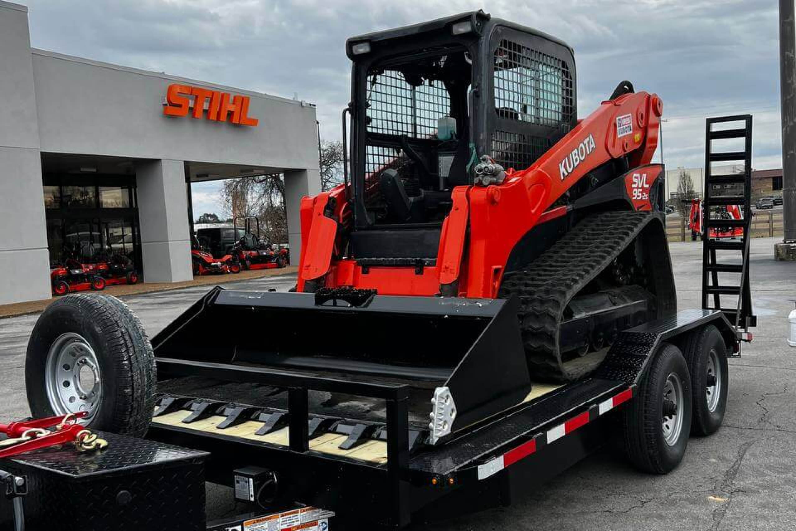 Picking up our new heavy machinery to get ready for new venture.